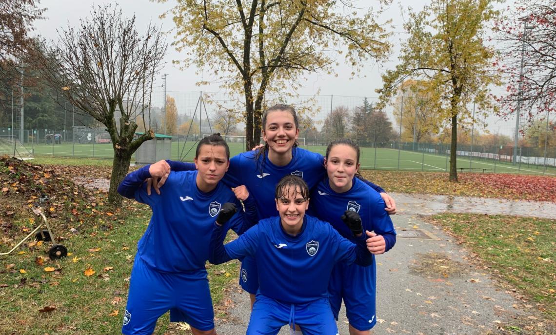 Le ragazze della Freedom dopo il 2-2 col Torino U19