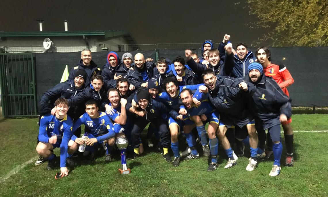 Atletico Volvera-Cumiana Real: i gialloblù sono Campioni di Pinerolo grazie alla doppietta di Ruffinatto e al rigore di Modaffari