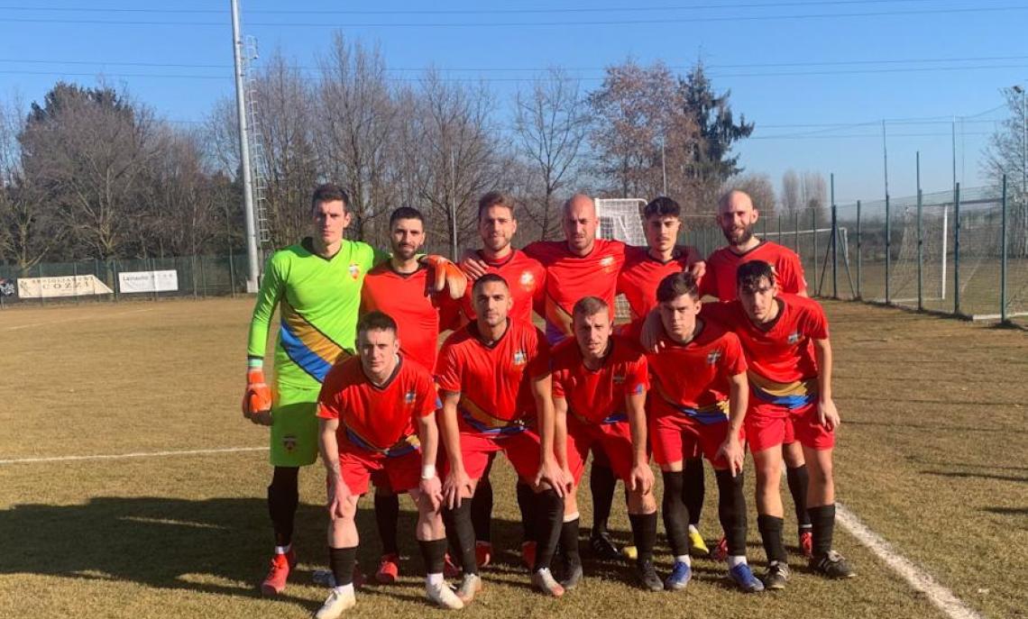 Aurora CMC Uboldese - Meda: i padroni di casa si impongono 2-0 con un gol del bomber Maugeri in apertura e il raddoppio del giovane  Alberti 