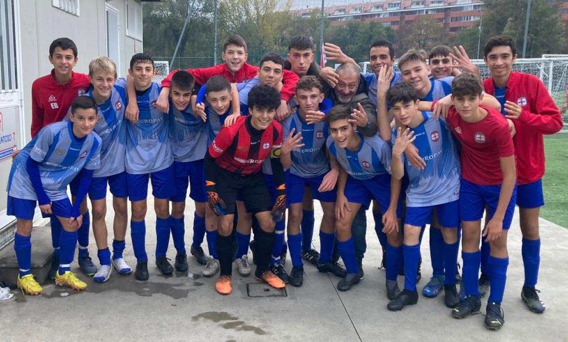 I ragazzi della Barona, vincitori nel match contro il Villapizzone