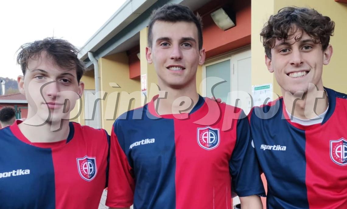 UNDER 19 PIEMONTE, ACCADEMIA BORGOMANERO: Luca Amendola, Edoardo Guidotti e Loris Piccinelli