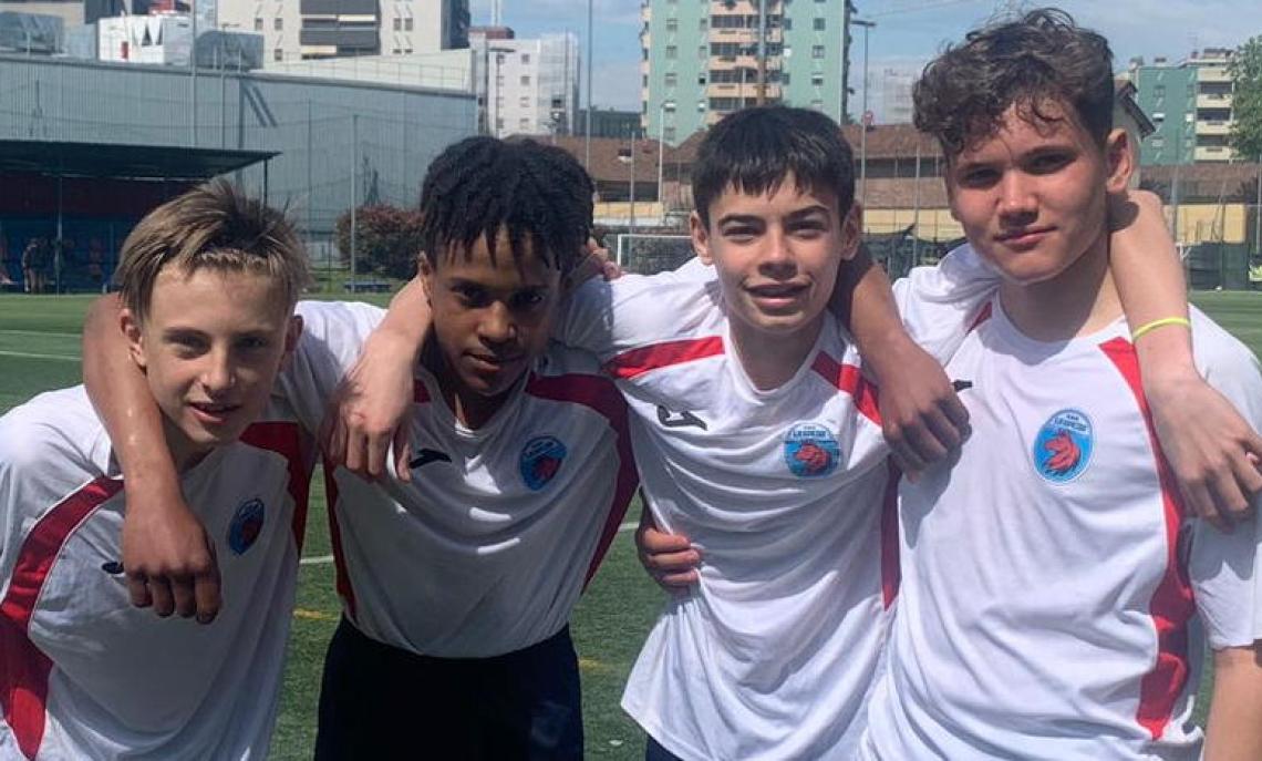 Leonardo Zanobini, Jordan Deivid Jimenez Segura, Leonardo Bancu, Gianluca Siani La Spezia Under 14