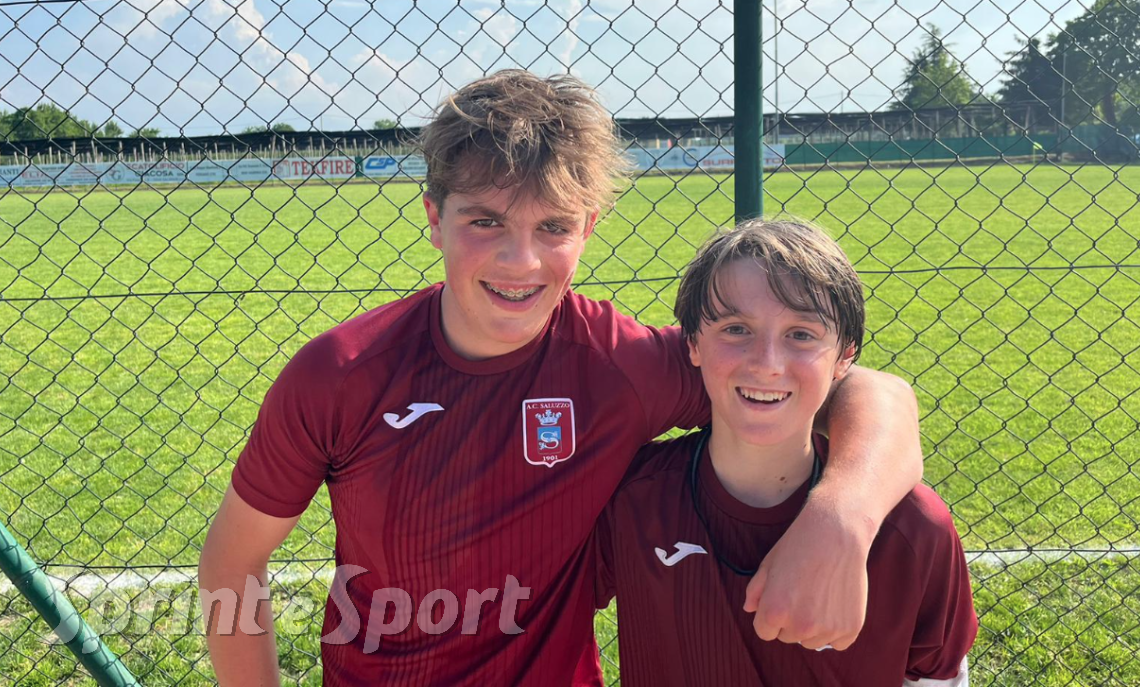 Under 14 Playoff - De Maria-Bianco come la 'LuLa': Salice battuto, il Saluzzo sogna il paradiso regionale. In foto Giacomo De Maria e Federico Savio