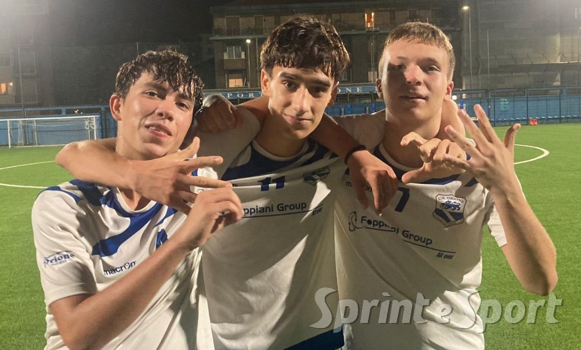 Edoardo Del Vacchio, Nicola Foglio, Filippo Rimoldi; Orione Under 16