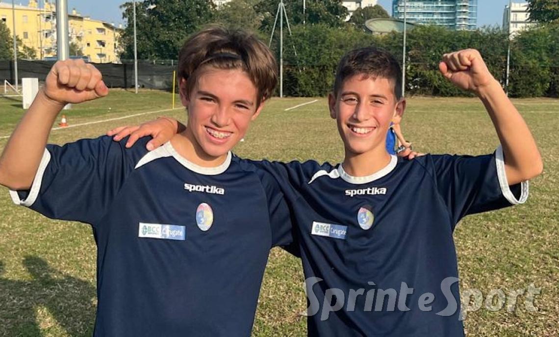 Alessandro Gaiani e Lorenzo Chirico festeggiano le doppiette e la vittoria a Pioltello