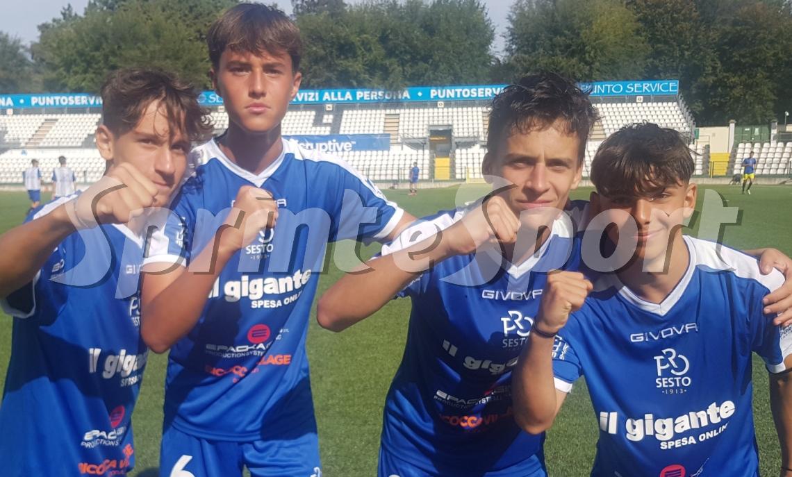 PRO VERCELLI-PRO SESTO UNDER 15 SERIE C - Alberto Menotti Federico Pozzi Gabriele Farina Simone Finocchioli