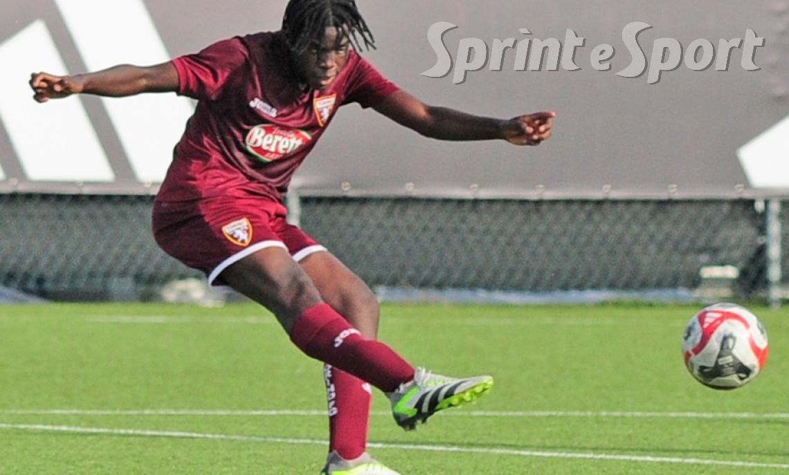 Under 15 A-B, Torino-Sassuolo: in foto Moise Antonelli, autore di una doppietta contro i neroverdi