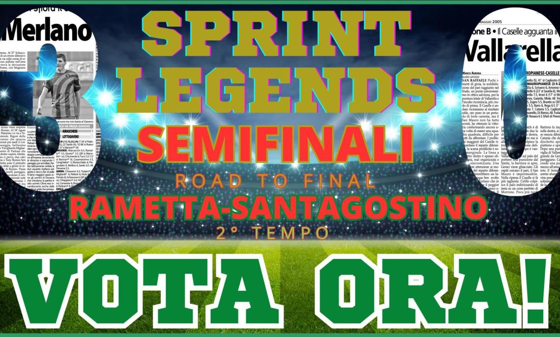 Sprint 30 Legends: In campo la seconda semifinale: scegli e VOTA la tua leggenda, il palio c'è la Finalissima!