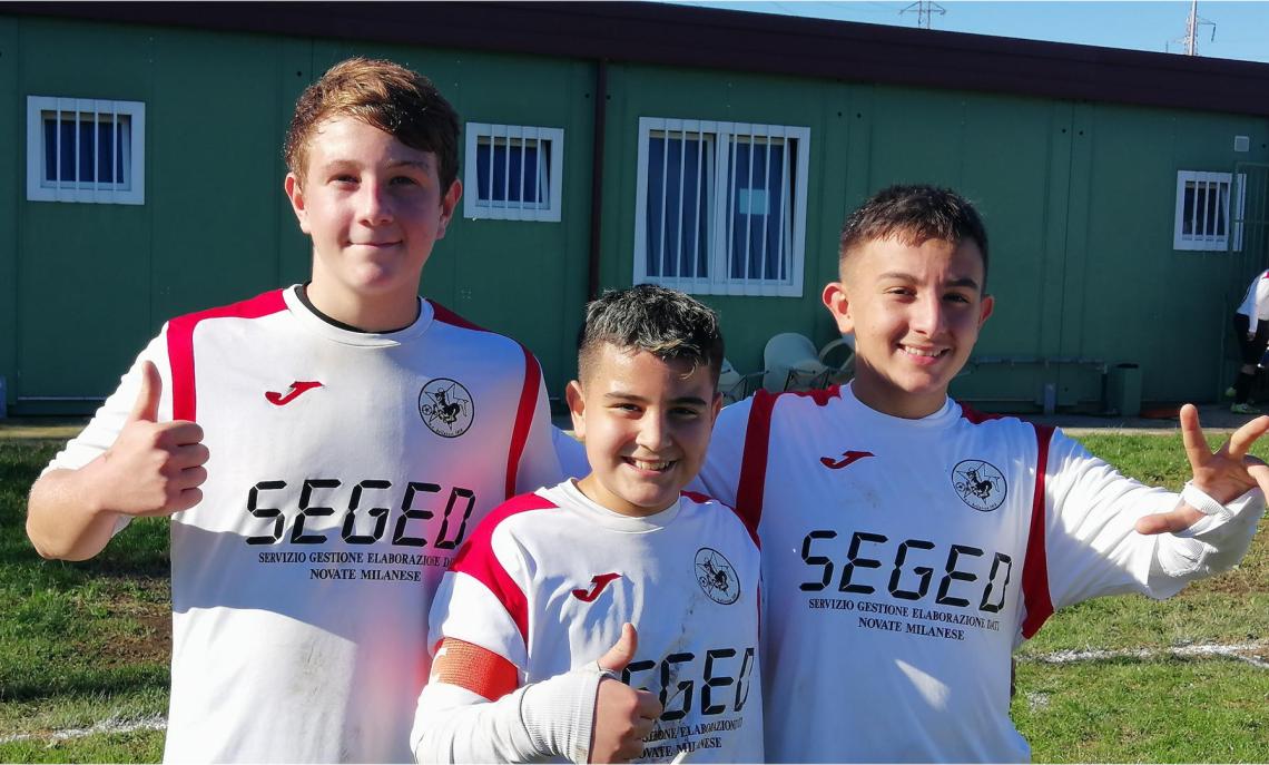 Simone Vegetti,  Luca Palmisano,  Fabio Colella; Under 14 Bollatese