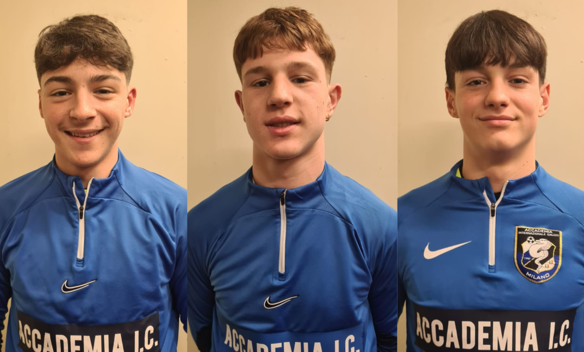 FILIPPO ACCARDO, GIACOMO TINAZZI, MATIS CORSO, ACCADEMIA INTER