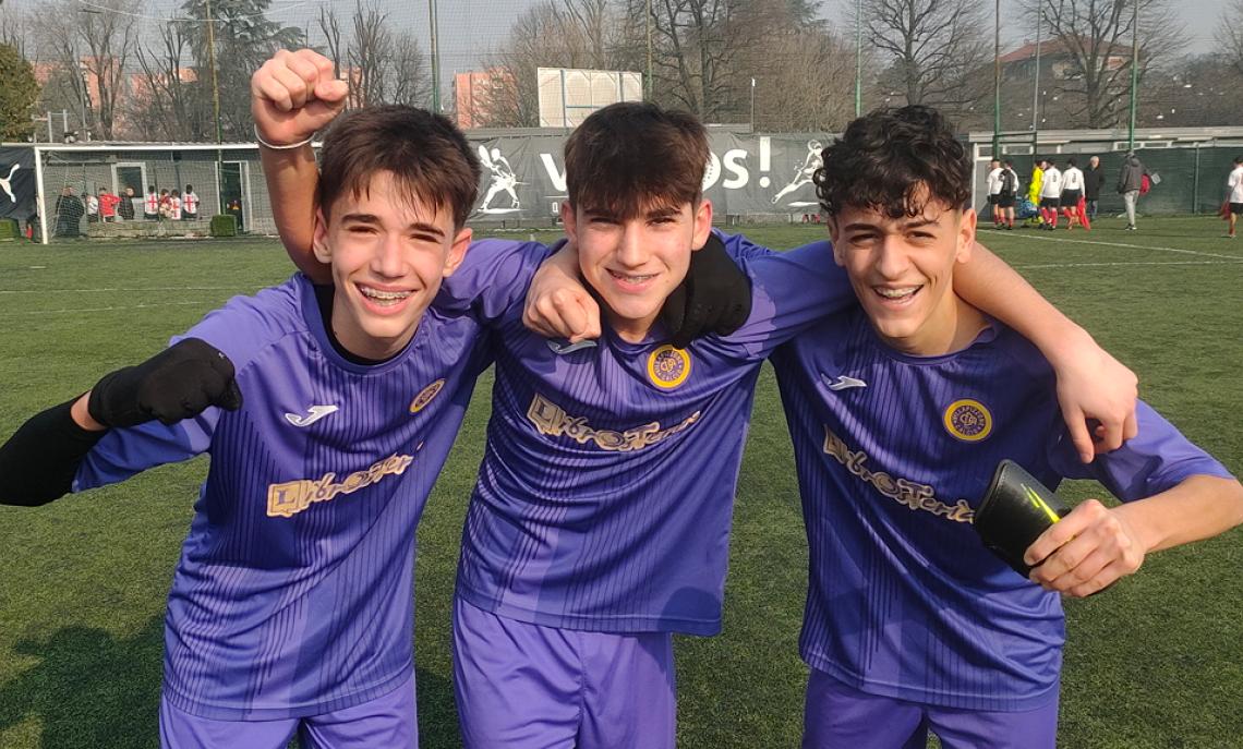 Francesco Cerato, Riccardo Visconti Moro, Nicol&ograve; Menci; Villapizzone Under 15
