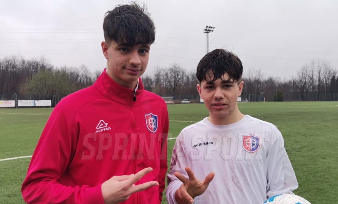 Massimo Bogogna e Elia Lo Greco dell'Accademia Borgomanero