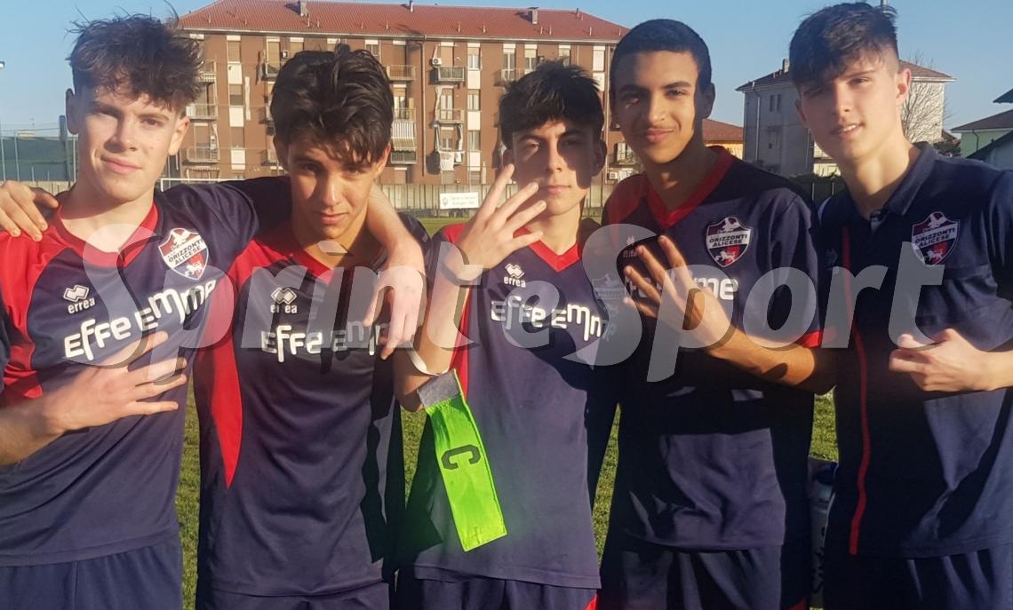 SANTHIA'-ALICESE ORIZZONTI UNDER 19 - NICOLO' PALLARO RICCARDO CAPODAGLIO MATTIA BONADONNA NAWFEL BOUKSIM ANDREA PREVELATO