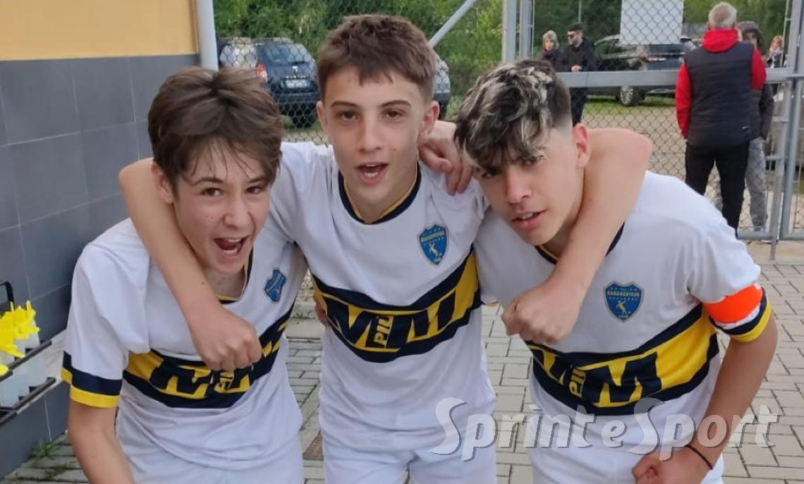 Lorenzo Bonalume, Christian Trullu, Mirko Pagnotta; Baranzatese Under 14