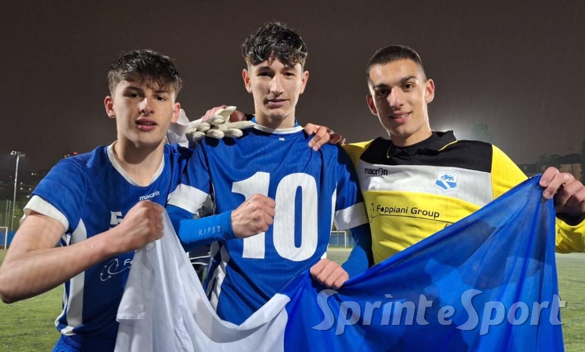Leonardo Politan&oacute;, Rinaldo Sagulo e Lorenzo Sala (Orione Under 17)