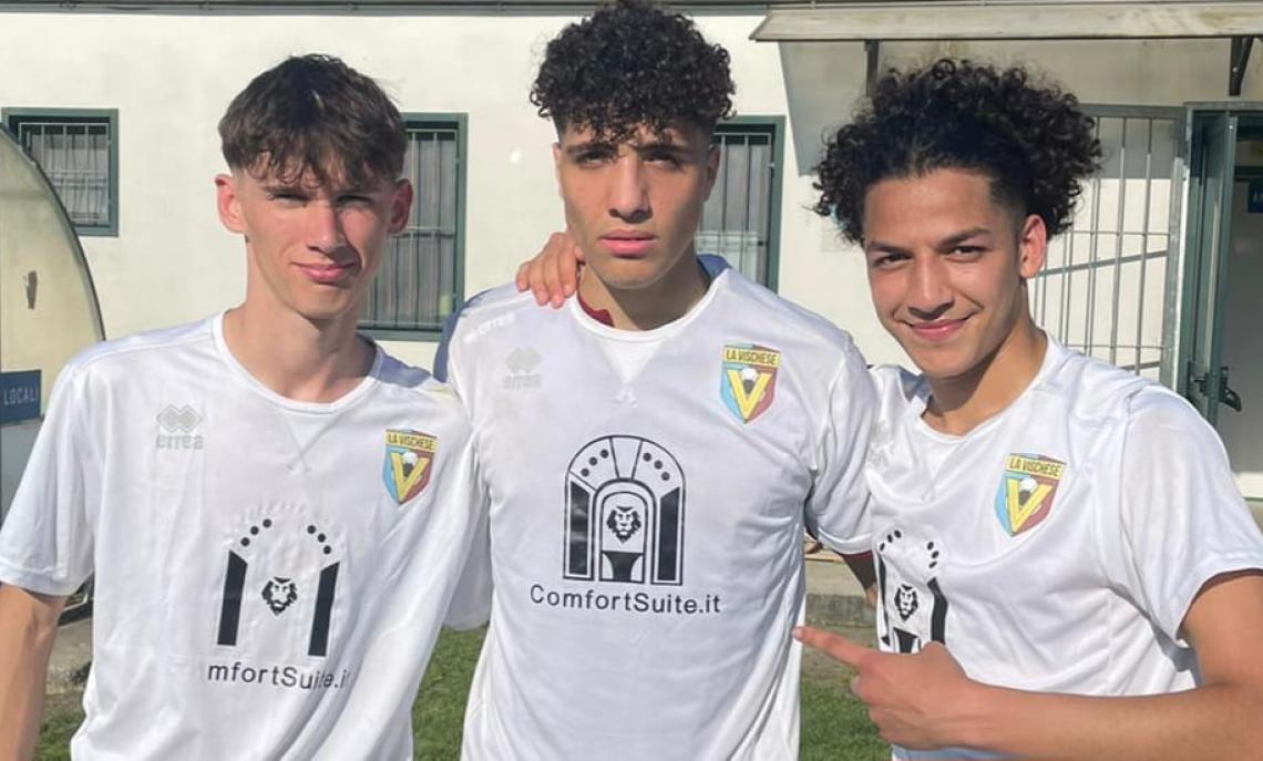 LA VISCHESE UNDER 19 - Francesco Fodor, Adam Achbab e Adil Samiri