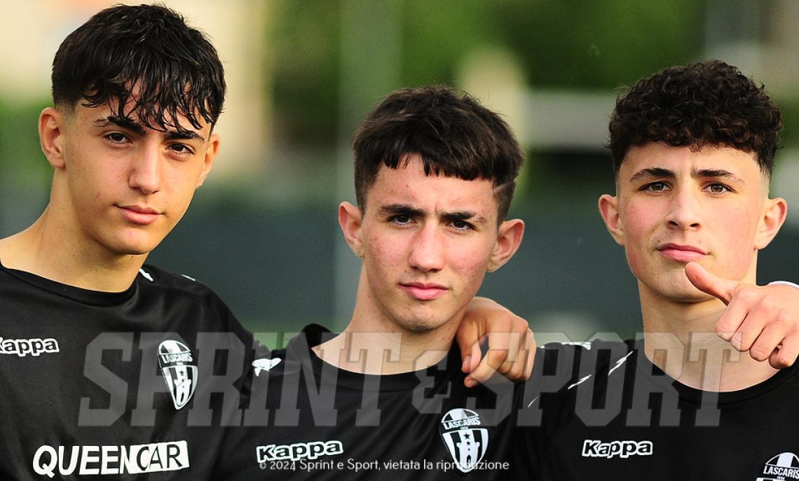 Nicolò Destefano, Manuel Masi e Federico Cottafava, ai due estremi i marcatori, in mezzo l'assist-man del Lascaris