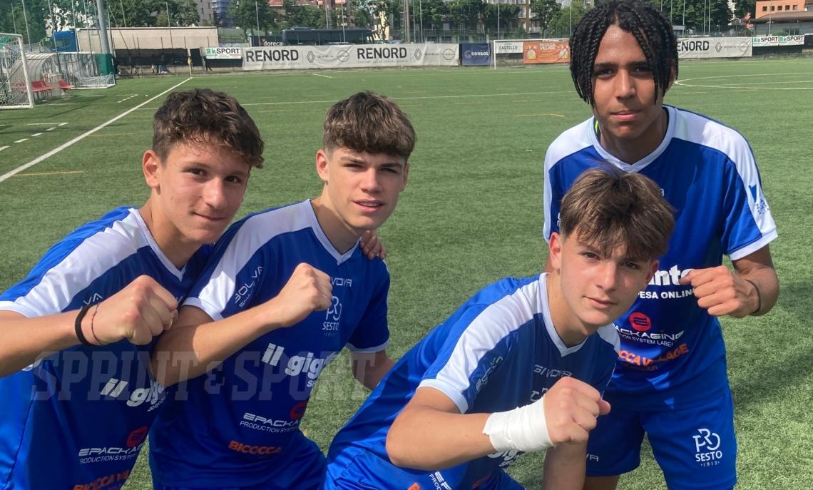 Under 15 Pro Sesto- Menotti, Mazzola, Ponzo e Pena