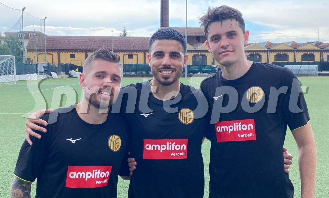 Axel Gulin, Domenico Bettini, Matteo Battaglia, Virtus Vercelli