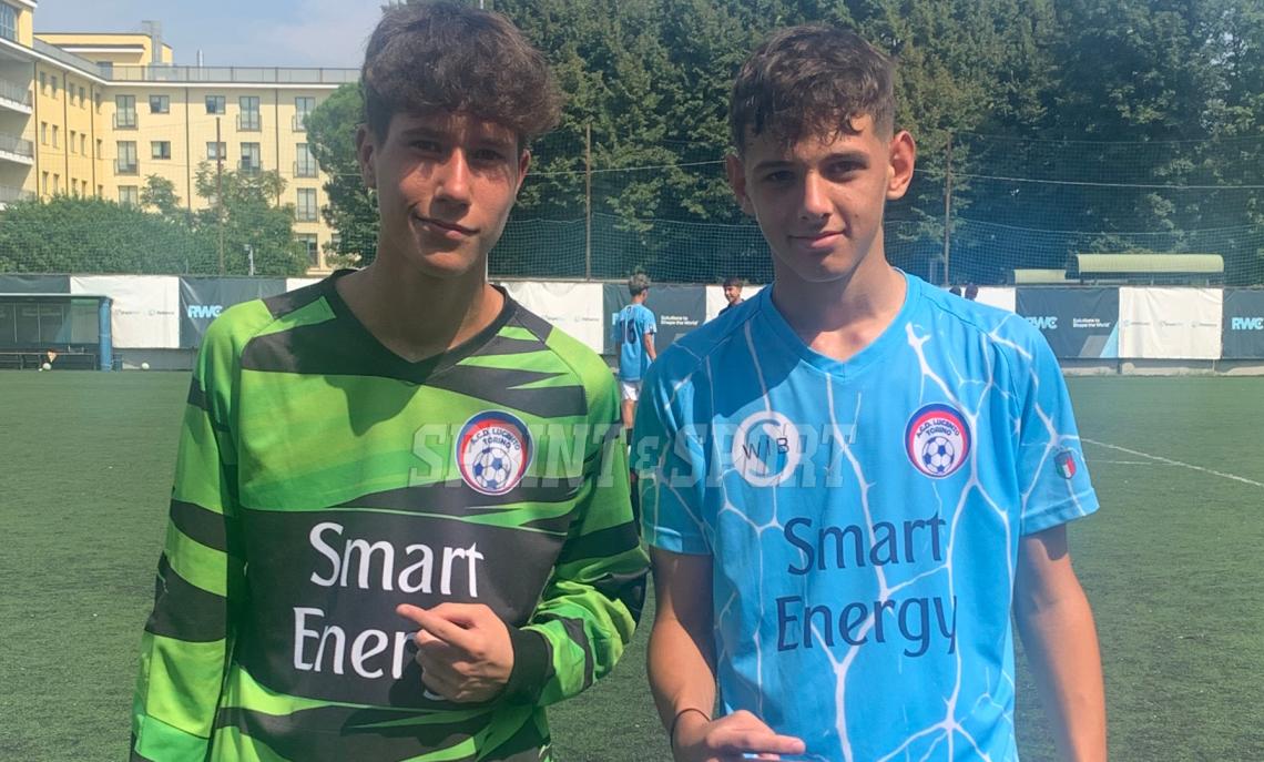 Super Oscar Under 16 Lucento, il portiere Alessio Scanu e l'esterno Jacopo Argiri MVP del match con il Pianezza.