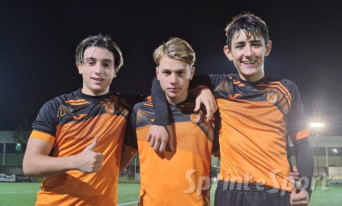 Alessandro Dimola, Samuele Sironi e Andrea Lampasona; Under 17 Élite Rhodense