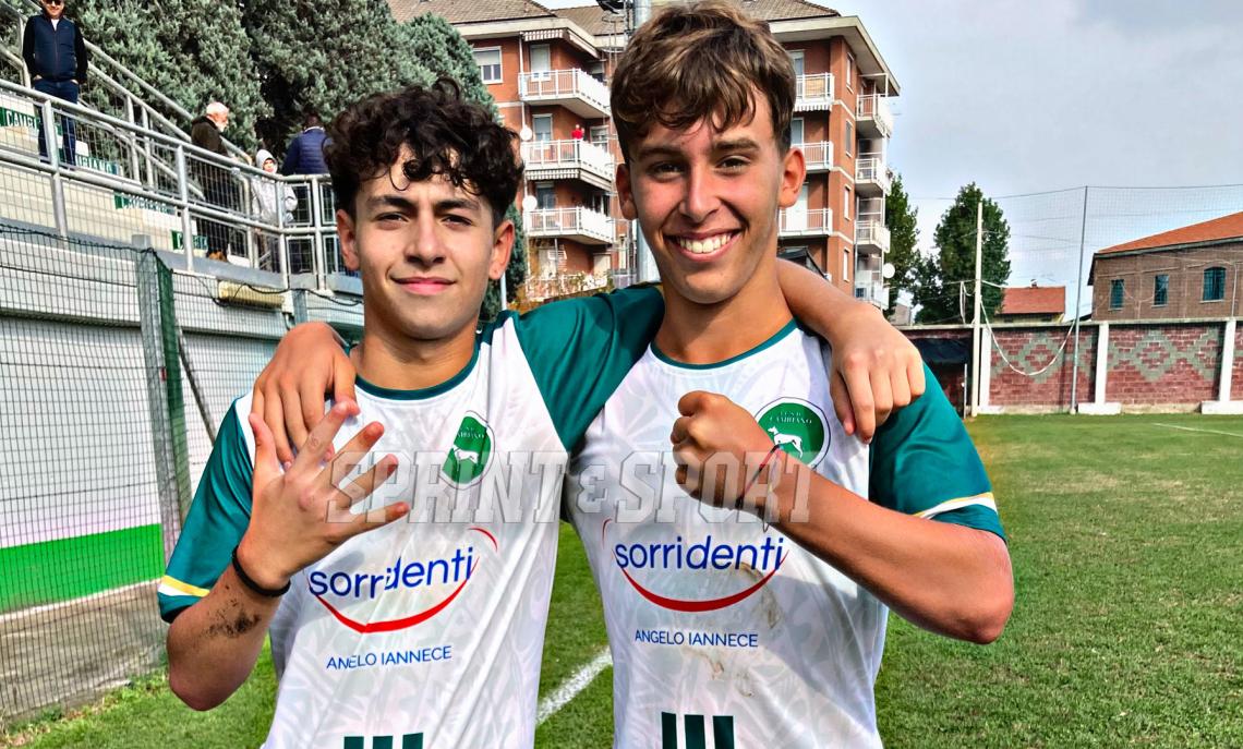 Under 15 Asti, Cambiano-Costigliole 6-0: Leonardo Demasi e Federico Carroccia