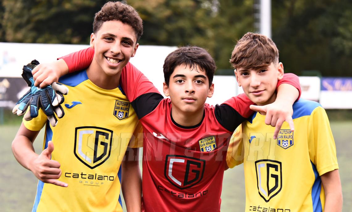 Under 15 Regionali, Girone E, Autovip San Mauro-FC Alessandria 3-0: Haroun Jebril, Luca Tambaro, Diego Zocco (foto Cassar&agrave;)