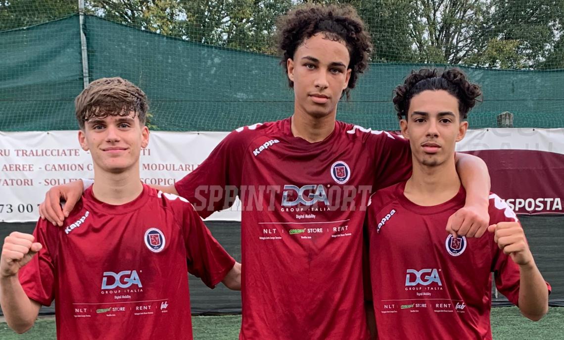 Under 16 Regionale, Vanchiglia Pozzomaina 2-0, i protagonisti del match Gabriele Miceli, Rayan Labdidi e Nicholas Macagnone