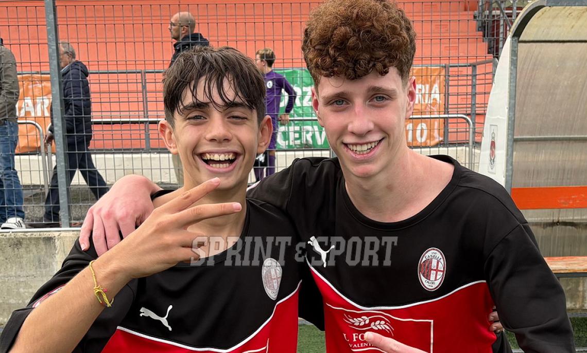 Under 16 girone C Venaria-Caselle 1-2: Federico Viale e Riccardo Petrilli