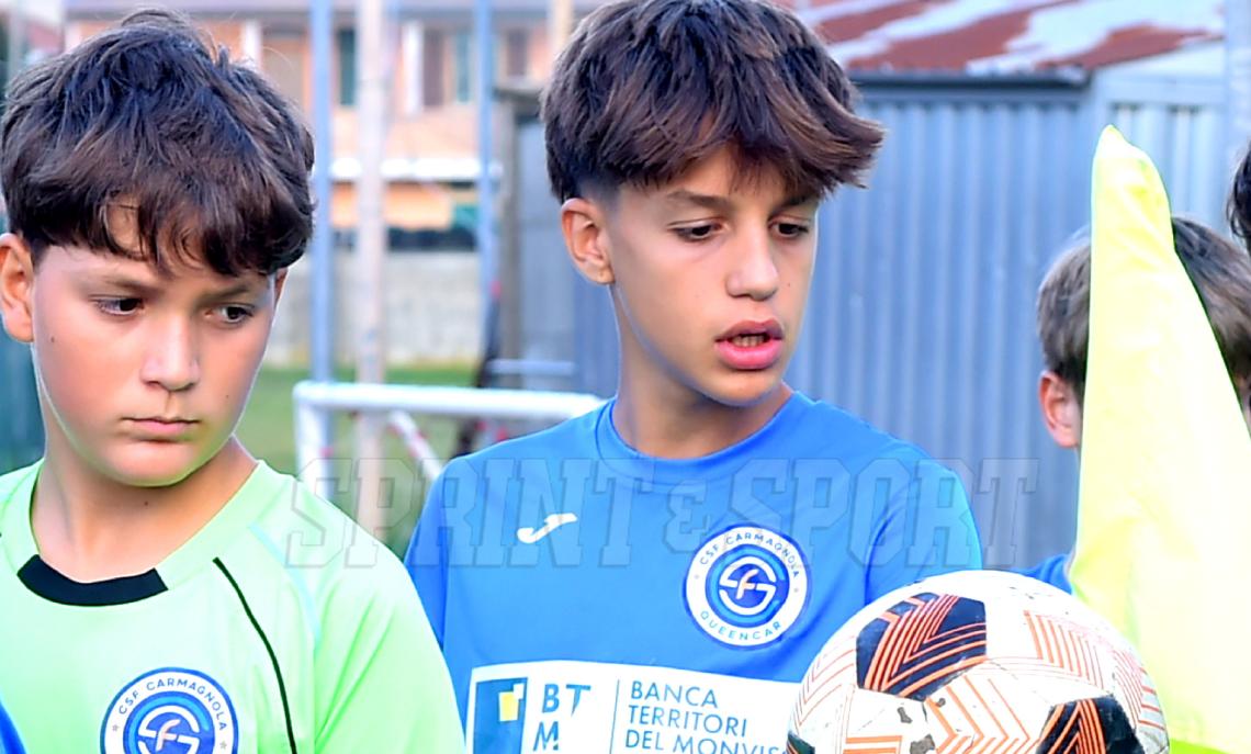 Under 14 Provinciali Asti: Diego Catullo e Lorenzo Zito, portiere e punta centrale del Carmagnola