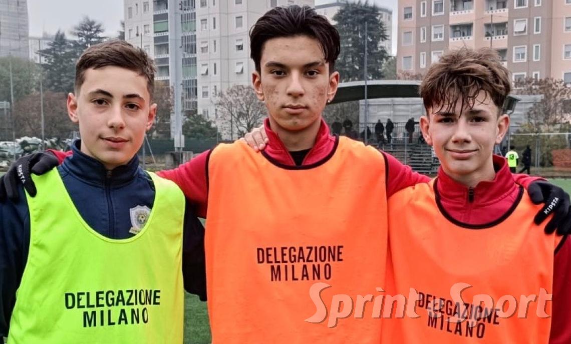 Federico Tanga, Adam Bouih, Matteo Arensi; RAPP MILANO UNDER 15