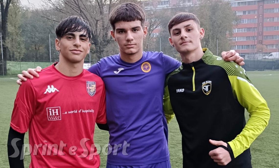 Nur Attia, Daniel Bakiu, Francesco Diaco; RAPP MILANO UNDER 17