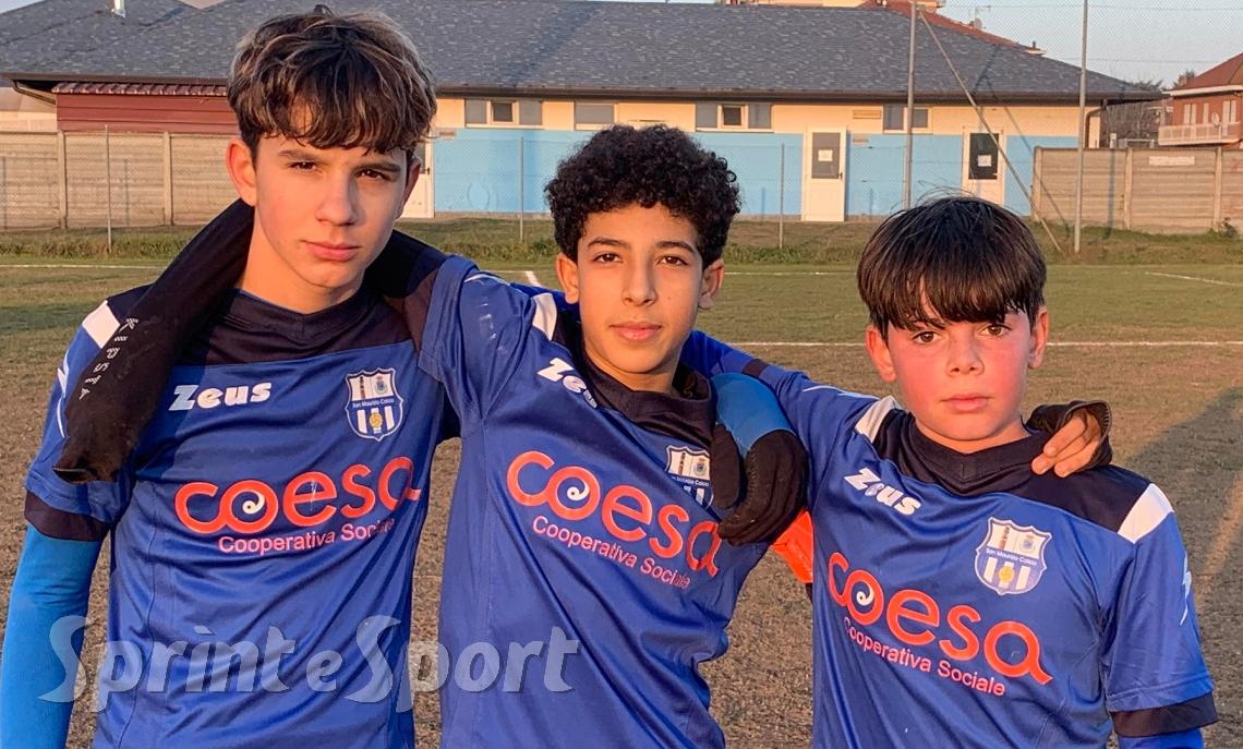 Under 14 Ivrea, San Maurizio-San Gallo 7-0, Lorenzo Lambiase Adam Kassimi, Matteo Maselli