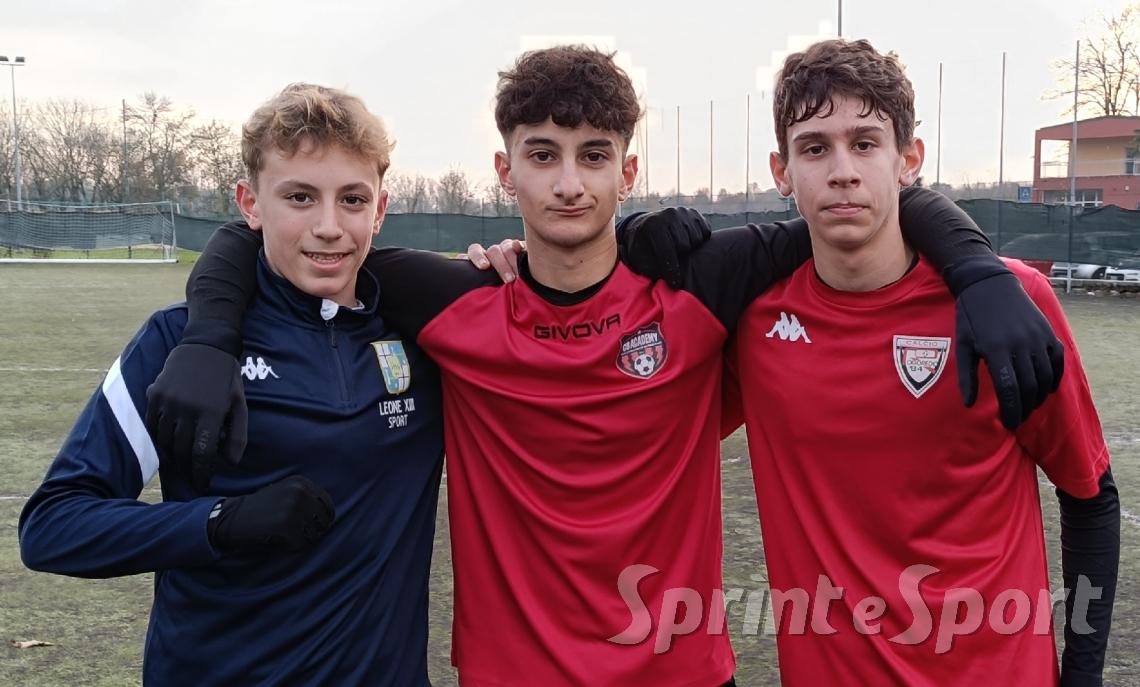 Marcello Filippini, Alex Lurati, Pietro De Chiara; RAPP UNDER 15 MILANO