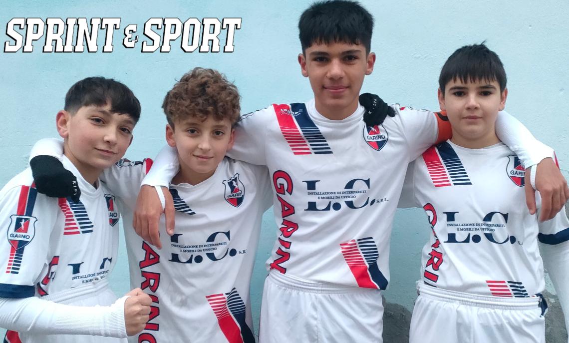 Under 14 provinciali Torino, Girone B, Accademia Bacigalupo-Garino 1-5: gli autori dei 5 gol Riccardo Laface, Christian Cantatore, Francesco Rege Volp, Kevin Conache