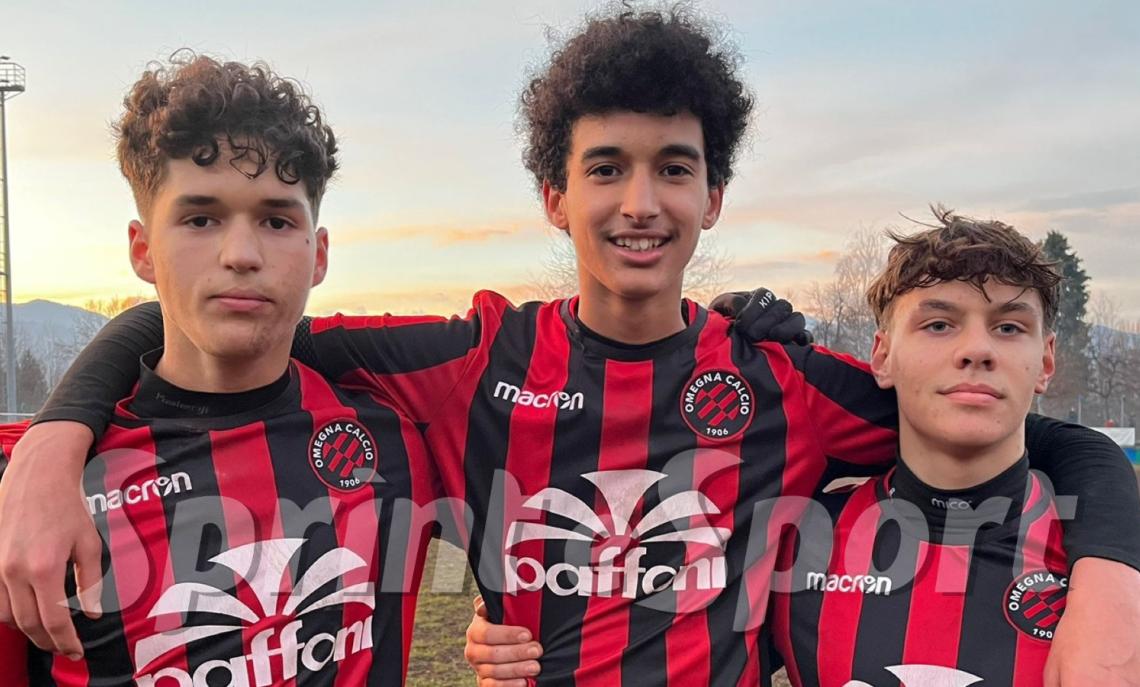 Yuri Bezzoli, Mohamed Amin Fritah e Tommaso Rigoli dell'Omegna