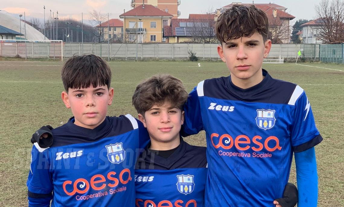 Matteo Maselli, Marcello Cassibba, Lorenzo Lambiase San Maurizio-Pol.Valmalone 5-1 Ivrea U14