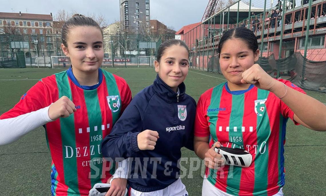 UNDER 15 FEMMINILE PLAYOFF SPAREGGIO Cit Turin - Alba Bra 3-0: Matilde Laureri, Giulia Ingrasci e Channel Leon Antenaza