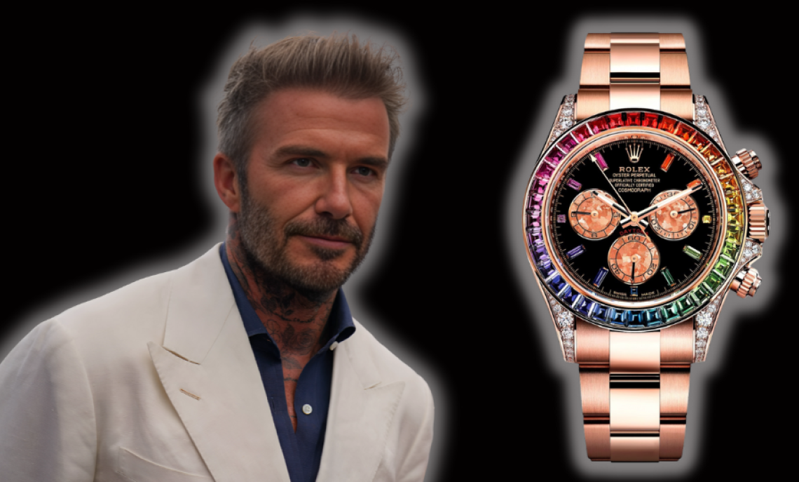 David Beckham e il suo Rolex da sogno: quando il lusso ispira, ma il tempo è per tutti