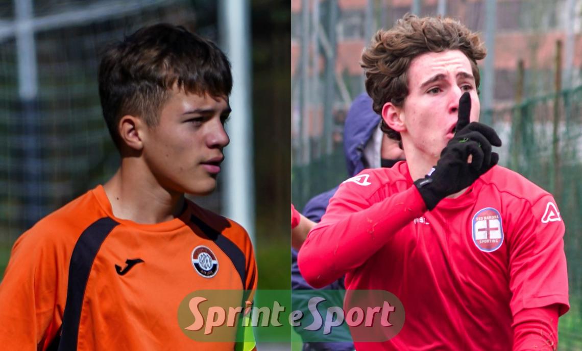 Cristian Ibraliu (Ardor Bollate Under 15) e Leonardo Ponticelli (Barona Sporting Under 17