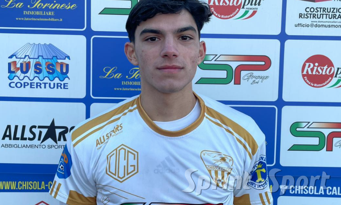 Serie D • Girone A: Chisola-Saluzzo. Con un gol del giovane gioiello classe 2007 e il sigillo dell'eterno bomber il Chisola si fa grande. In foto il 2007 Marmo