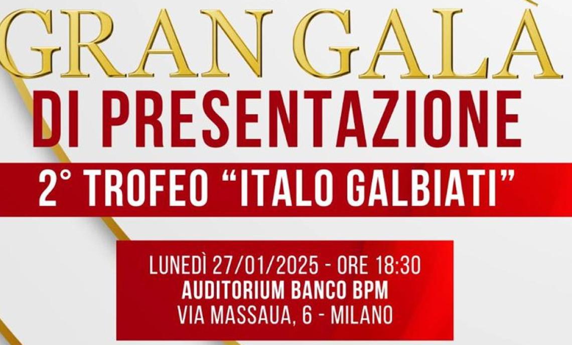 2° Trofeo Italo Galbiati: il gran galà di presentazione