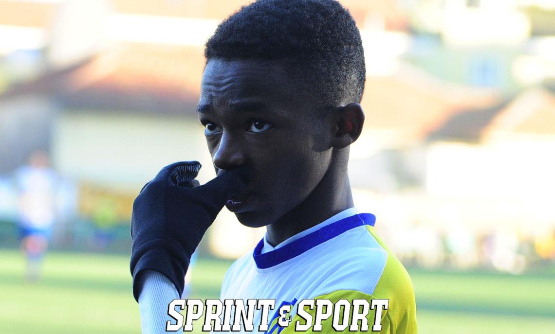 Under 15 Piemonte Torino, in foto Hans Okoli al debutto con il Borgata Cit Turin