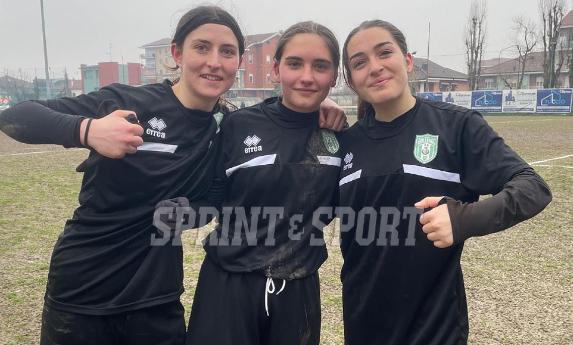 REGIONALI PIEMONTE UNDER 19 FEMMINILE: Moncalieri-Bollengo 1-2, in foto Lara Ambrosia, Francesca Cavuoti e Sara De Murtas