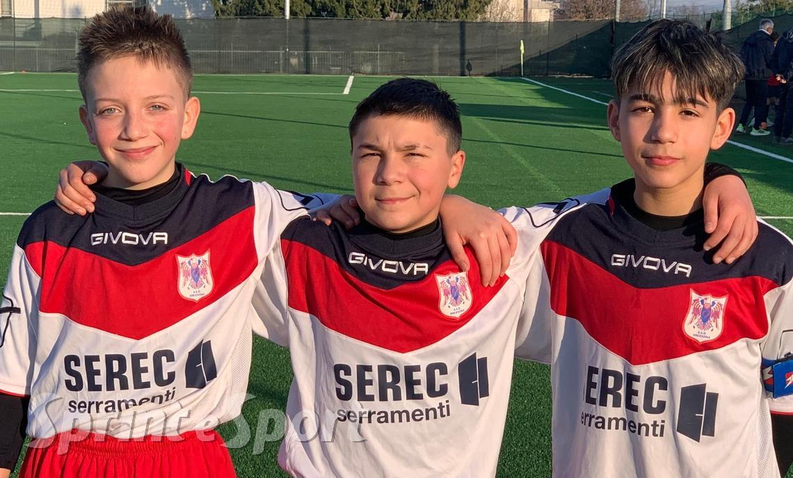 Davide Lombardo, Nicolò Besso, Lorenzo De Lucia Druentina-Polisportiva Valmalone 2-2 Under 14 Ivrea