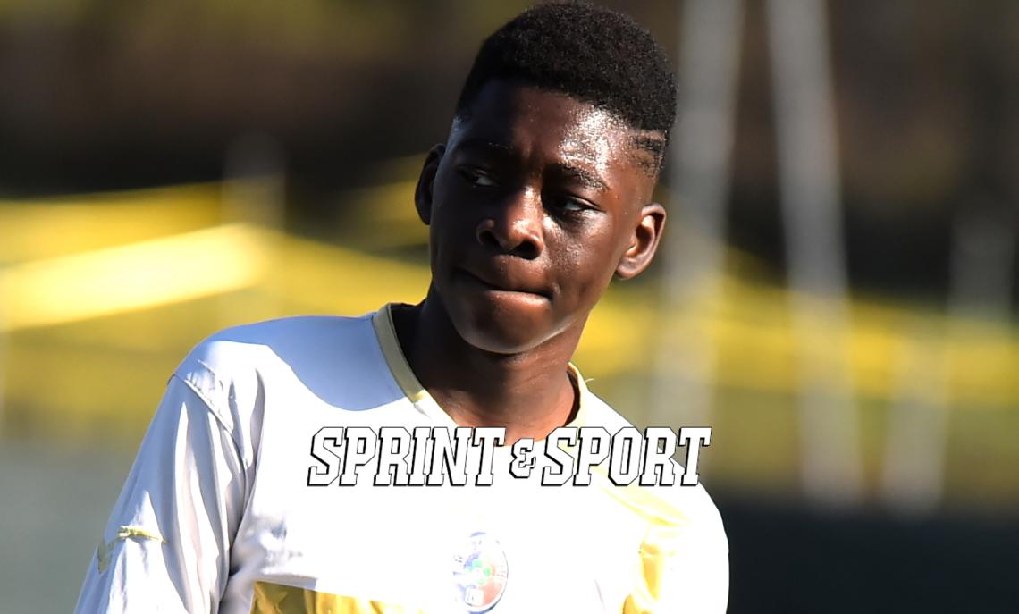 Under 14 Provinciali, Rappresentativa Torino, in foto: Godstime Ogbeifune, attaccante del Gassino 2011 (foto Cassar&agrave;)