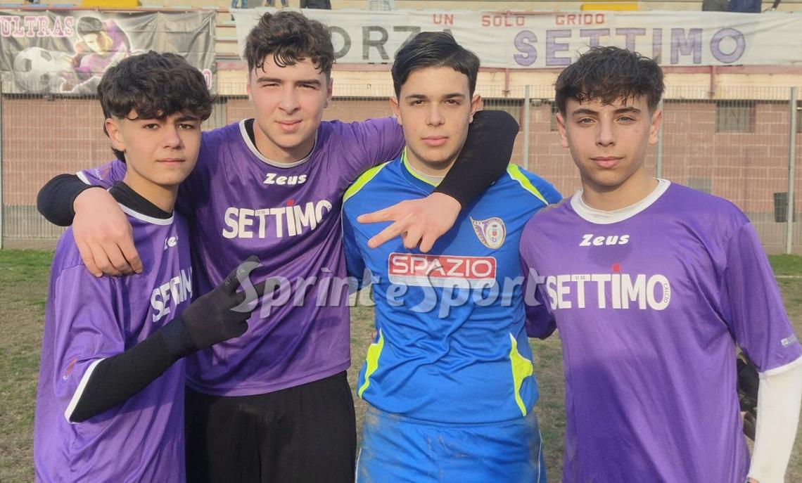Under 16 • Andrea Fiorito, Stefano Trenchea, Andrea Velardo e Jacopo Giraudo sono i 4 migliori in campo nella vittoria per 2-1 del Settimo contro la Virtus Accademia.