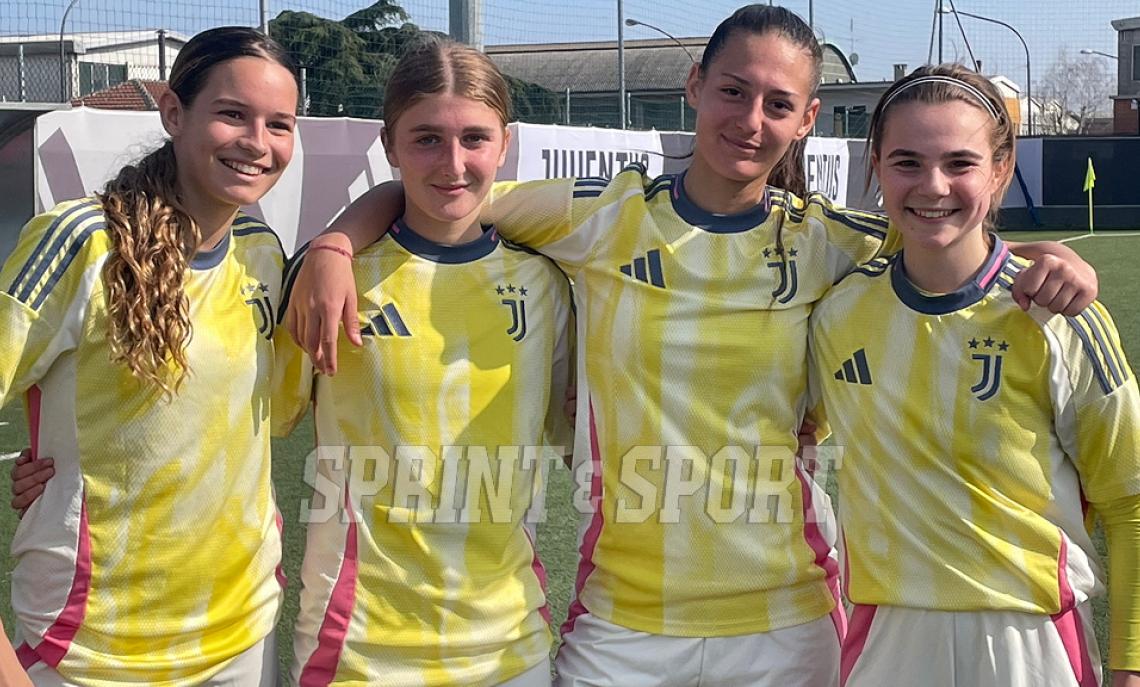 NAZIONALI UNDER 17 FEMMINILE: Juventus-Sampdoria 4-0, in foto Dorotea Del Piero, Marta Grigolo, Michela Lauriola e Milena Demarchi