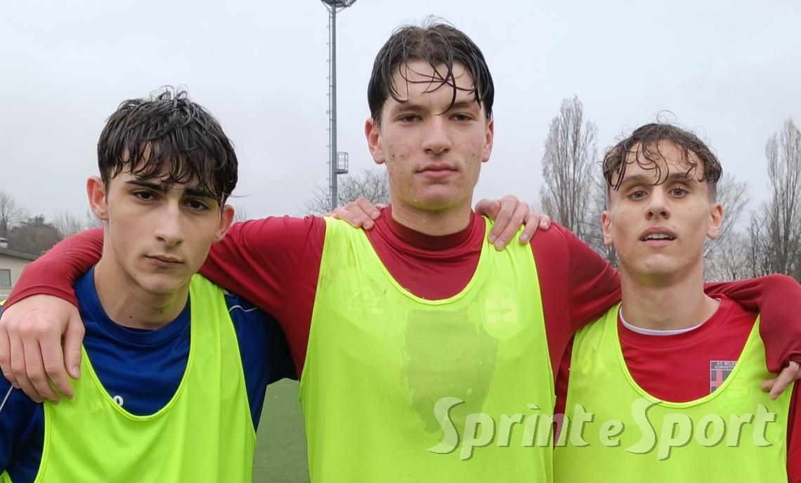 Gabriel Chiappetta, Luca Mapelli e Jacopo Maiorano; RAPP U17 MILANO 