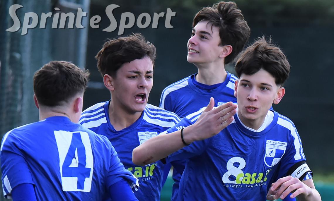 Under 15 Provinciali Piemonte, Ac. Lascaris-FC Volpiano 1-1, in foto: Mario Grosu, Simone Pappalardo, Mattia Andreano e Marco Blom (foto Cassarà)